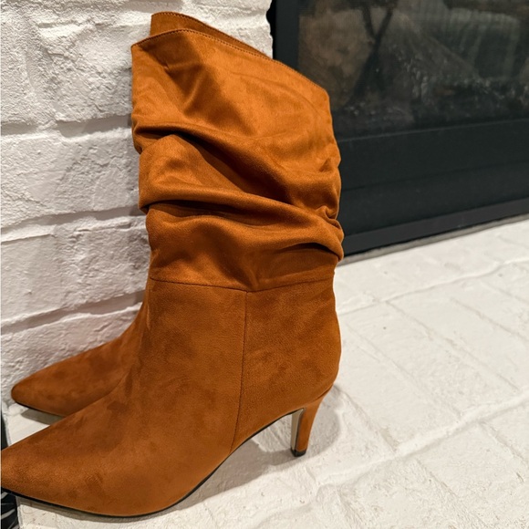 Brown Suede Ankle Boots - Picture 5 of 6